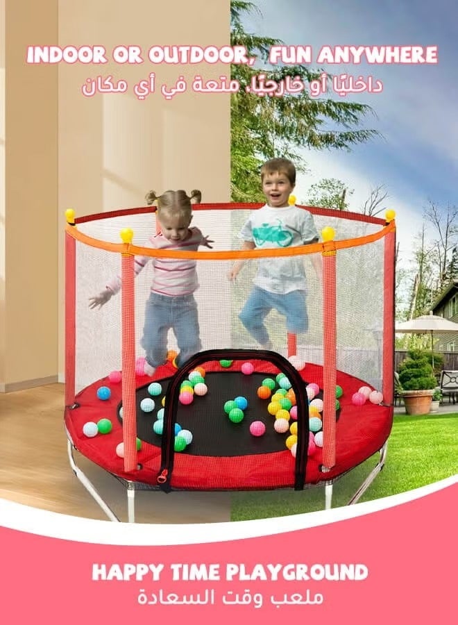 Children's trampoline, indoor home trampoline for children with safety net - Image 2